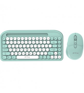 Teclado FTX Wireless/Bluetooth + Mouse FTXGK01 Portugués - Verde