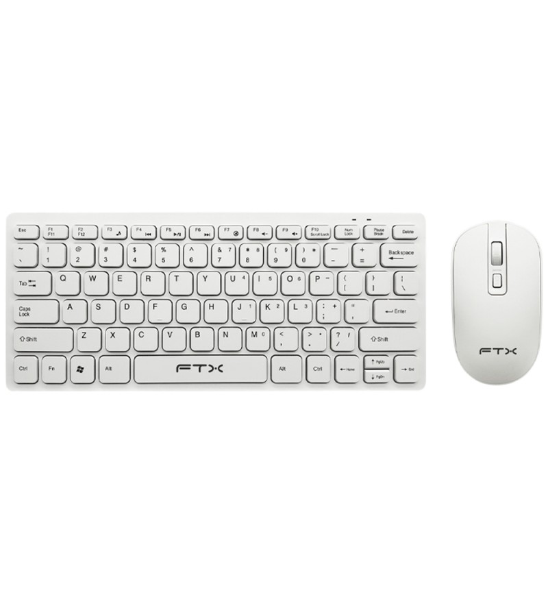 Teclado FTX Wireless + Mouse FTXGK03 Español - Blanco