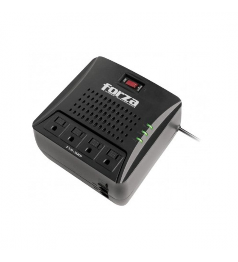 Estabilizador Forza FVR-3001 3000VA 110V - Negro