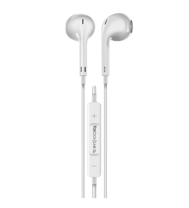  Auricular Fox Box Boost Link Pro Tipo C/Mic - Blanco