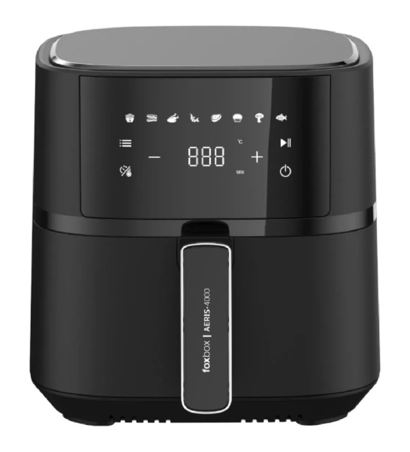  Freidora Eléctrica Airfryer Foxbox Aeris-4000-NV 240V/4 Litros EU Plug - Negro