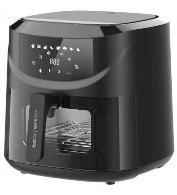 Freidora Eléctrica Airfryer Foxbox Aeris-8000-NV 120V/8 Litros Tipo N - Negro