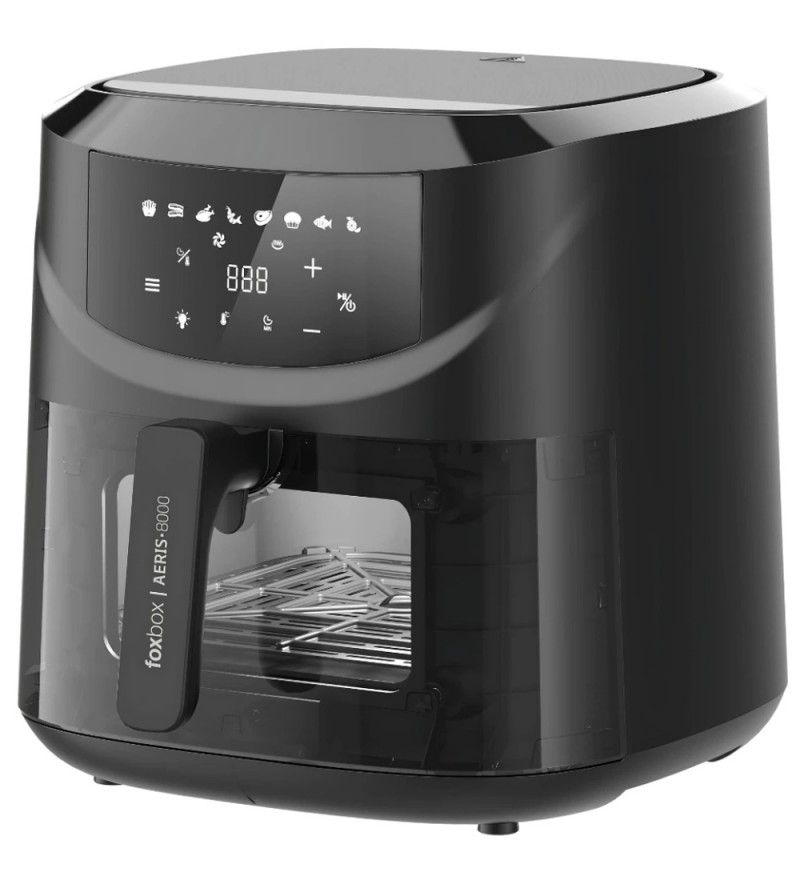 Freidora Eléctrica Airfryer Foxbox Aeris-8000-NV 120V/8 Litros Tipo N - Negro
