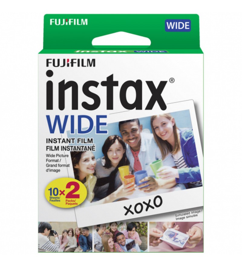 Película Fujifilm Instax WIDE de 8.6x10.8cm (20 unidades)