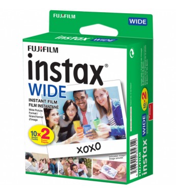 Película Fujifilm Instax WIDE de 8.6x10.8cm (20 unidades)