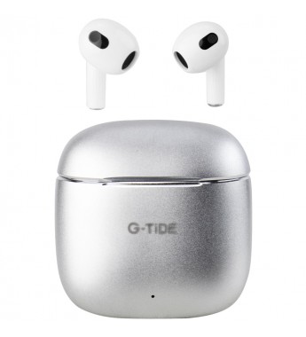 Auriculares Inalámbricos G-Tide H11 con Bluetooth/Micrófono - Silver