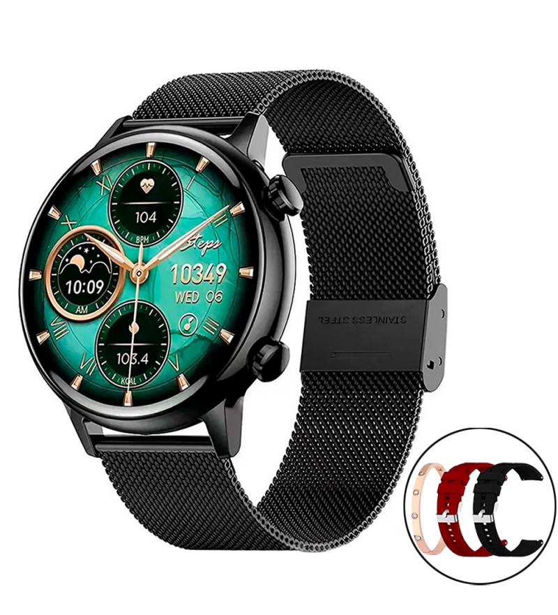 Smartwatch G-Tide Romance Lady Time de 1.1" con Bluetooth/NFC /IP68 - Black