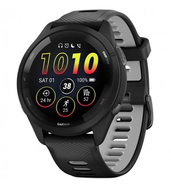 Smartwatch Garmin Forerunner 265 Music 010-02810-00 con Pantalla de 1.3"/Bluetooth/5 ATM/46mm - Black 