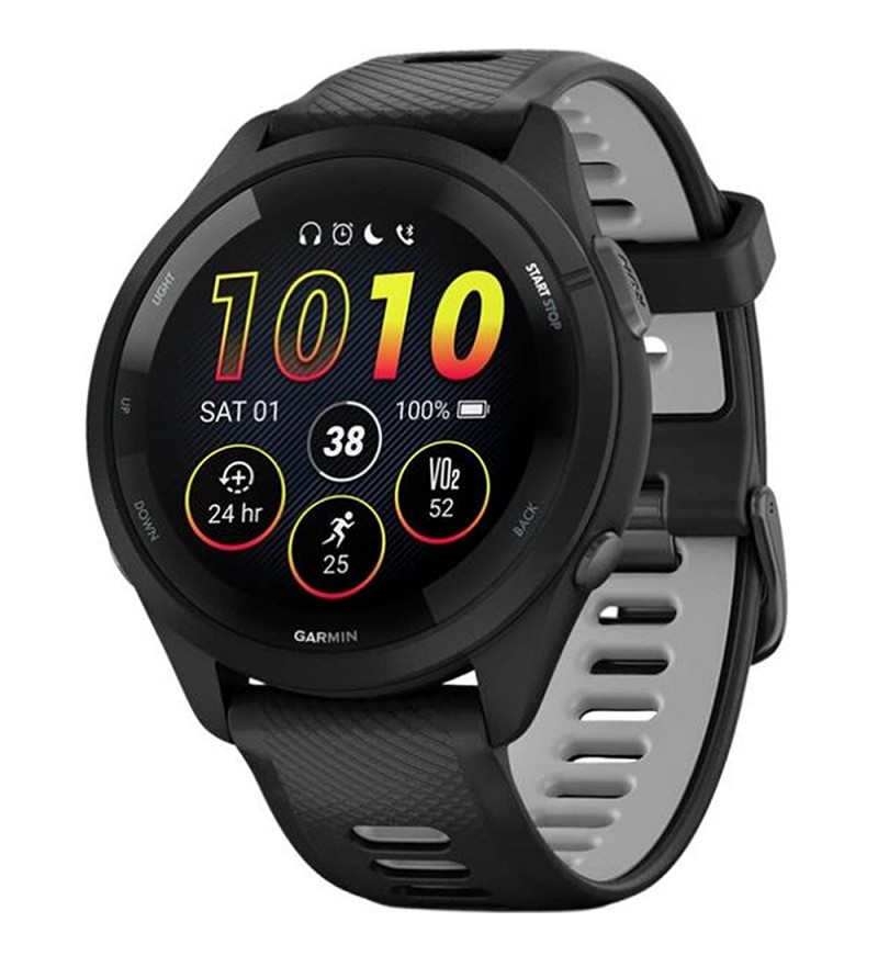 Smartwatch Garmin Forerunner 265 Music 010-02810-00 con Pantalla de 1.3"/Bluetooth/5 ATM/46mm - Black 