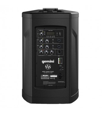 Speaker Gemini WPX-2000TOGO con Bluetooth/TWS/1000W/Bivolt -Black (Caja Fea)