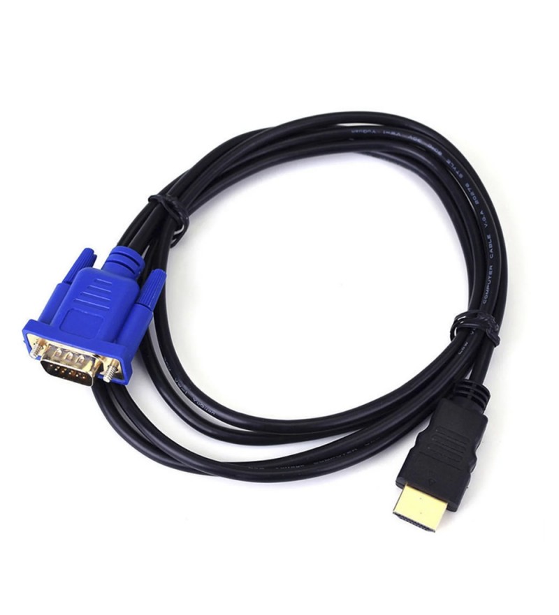 Cable HDMI a VGA 1.5 Metros - Black