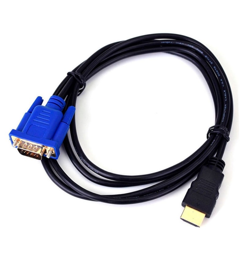 Cable HDMI Macho a VGA Hembra 1.5M - Negro