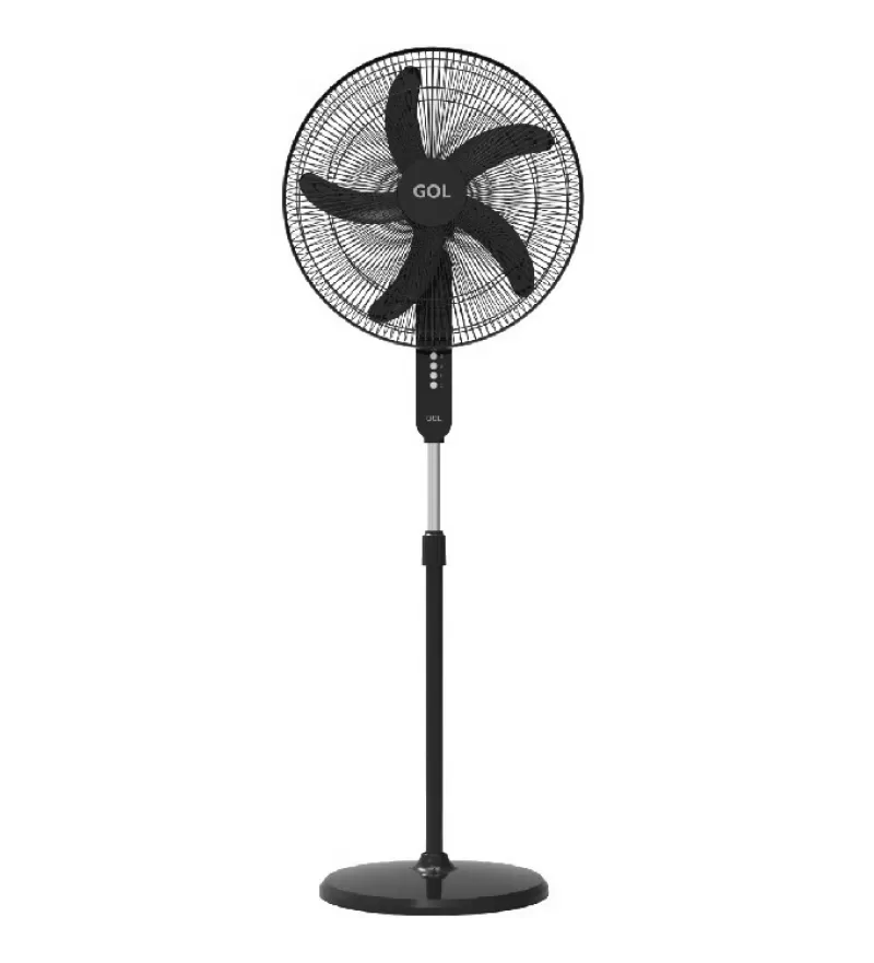 Ventilador de Pie Gol SF-20E55 5 Aspas 80W/3Vel/220V - Black