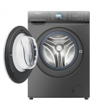 Lavarropas Secadora Automatica Hisense WDQR1214 Carga Frontal 12KG/LED/220V - Gris