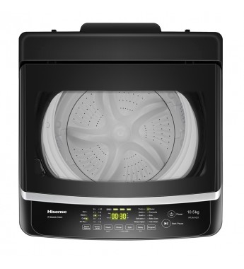 Lavarropas Automatica Hisense WTJA1102T Carga Superior 10.5KG/LED/220V - Gris