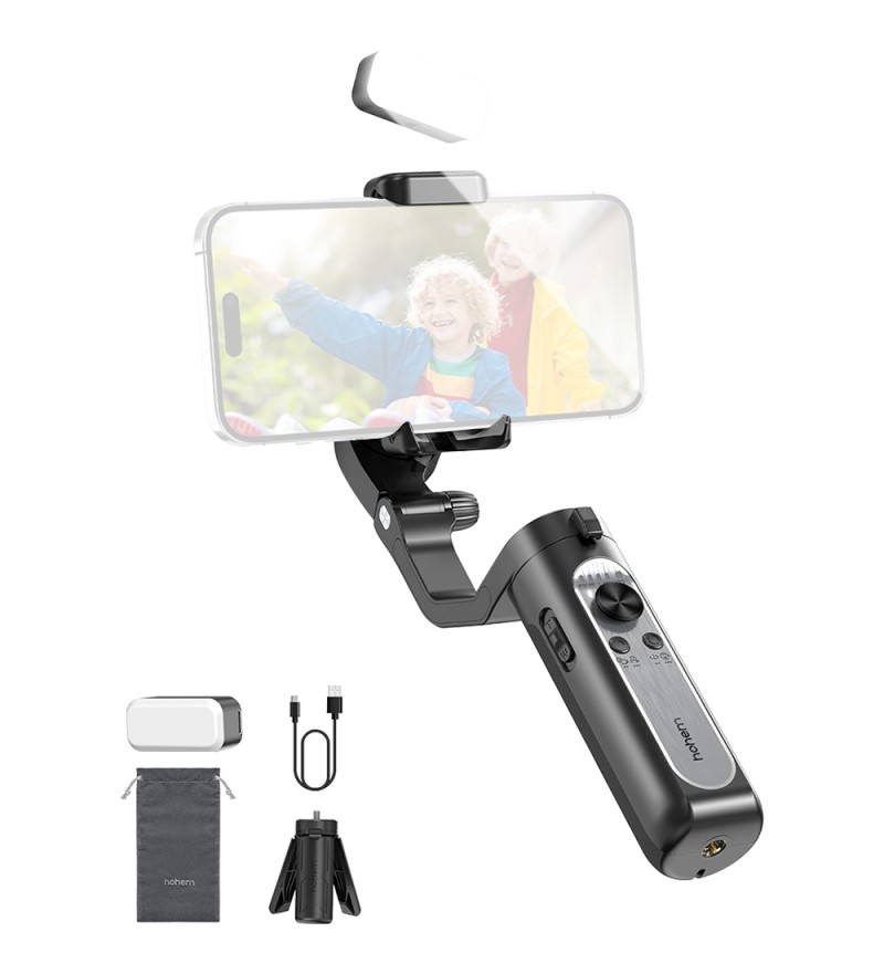 Estabilizador Gimbal Hohem iSteady XE Kit A-RM96B con 3 ejes para Smartphones - Negro