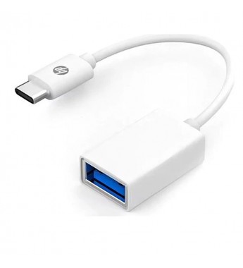 Adaptador USB-C HP DHC-TC105 0.15M Typo-C a OTG - Blanco