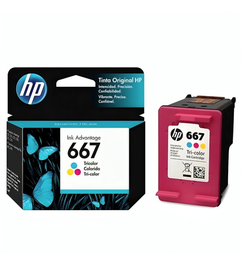 Cartucho de Tinta HP 667 - Tricolor