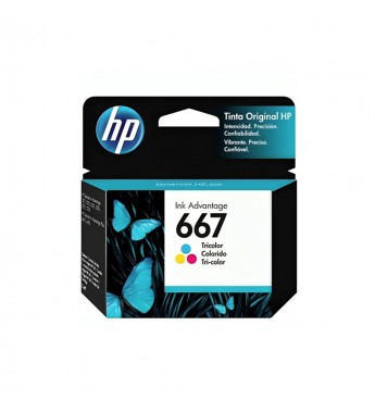 Cartucho de Tinta HP 667 - Tricolor