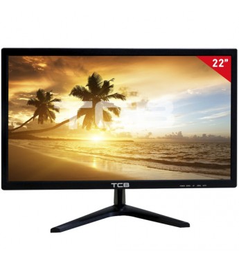 Monitor LED TCB de 22" TCB22 HDMI/VGA/Speaker - Negro