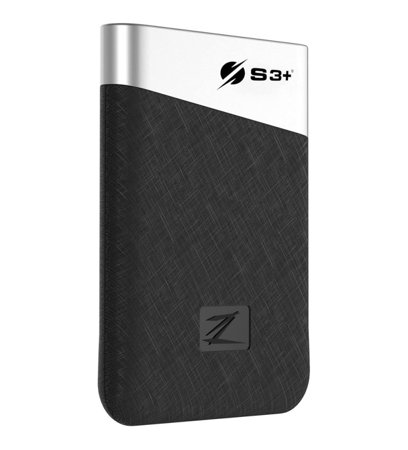 HD SSD Externo S3+ S3SSDZ1T0-R USB-C 3.0 1TB - Black/Silver