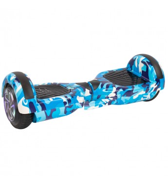 Scooter Eléctrico Interbras 6.5" Luz/Bluetooth - Azul Camuflado