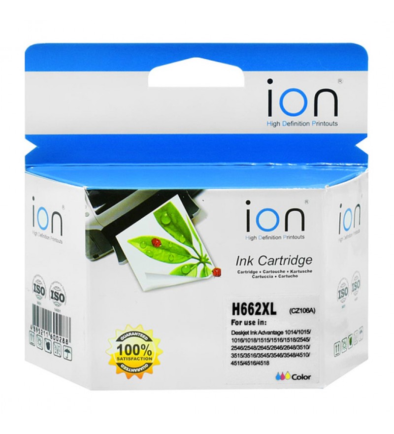 Cartucho de Tinta Ion H662XL (CZ106A) 22mL - Color