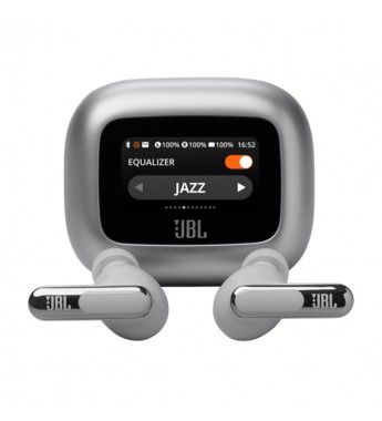 Auriculares Inalámbricos JBL Live Beam 3 Bluetooth TWS/ANC/IPX5 - Silver