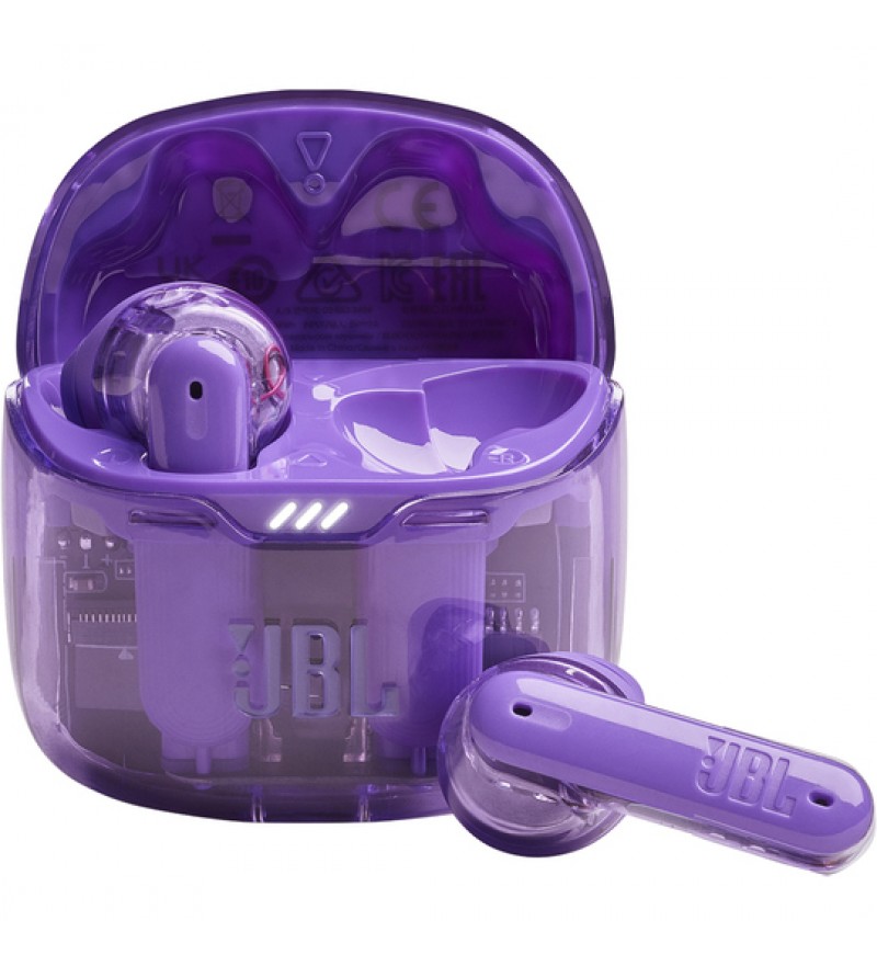 Auriculares Inalámbricos JBL Tune Flex Ghost Edition Bluetooth/Micrófono/IPX4 - Purple Ghost