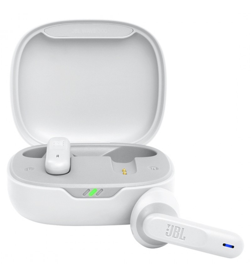 Auriculares Inalámbricos JBL Wave 300TWS Bluetooth/Micrófono/IPX2 - White