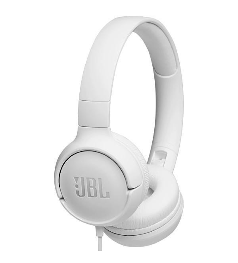 Auriculares Wired JBL T500 Micrófono/1.18m/3.5mm - White (Caja Fea)