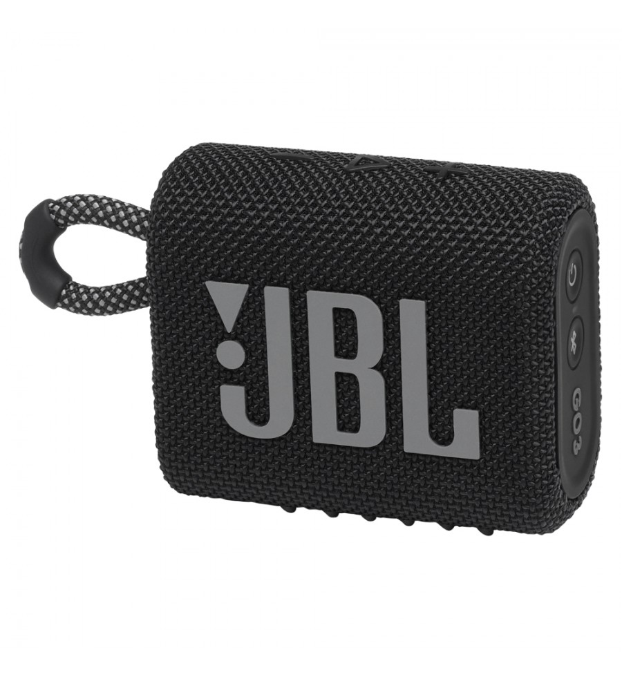 Speaker JBL Go 3 con Bluetooth/IP67/2.7Wh - Black