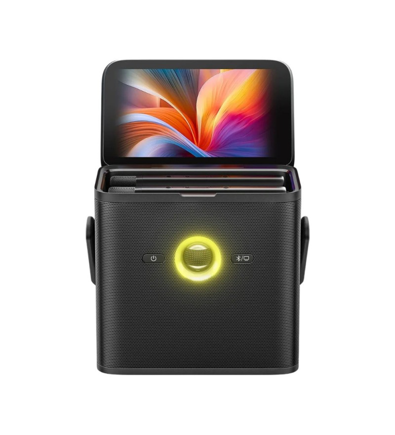 Speaker Joog Shell S3 Karaoke/Pantalla 7''/2 Microfono/80w- Black 