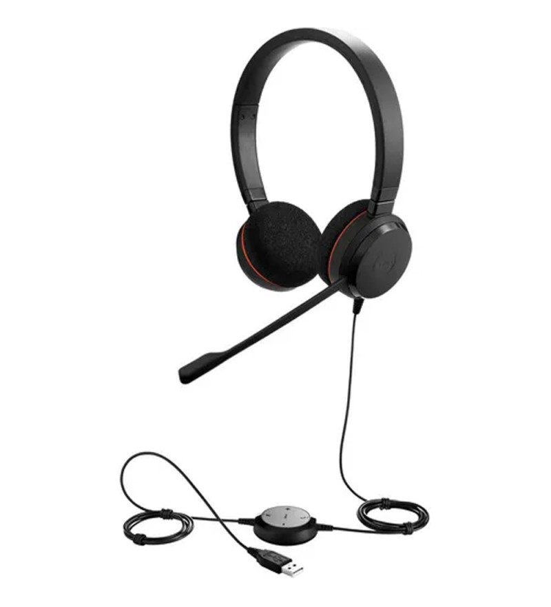 Auricular Jabra GN Evolve 20 HSC016 Stereo/USB - Negro 