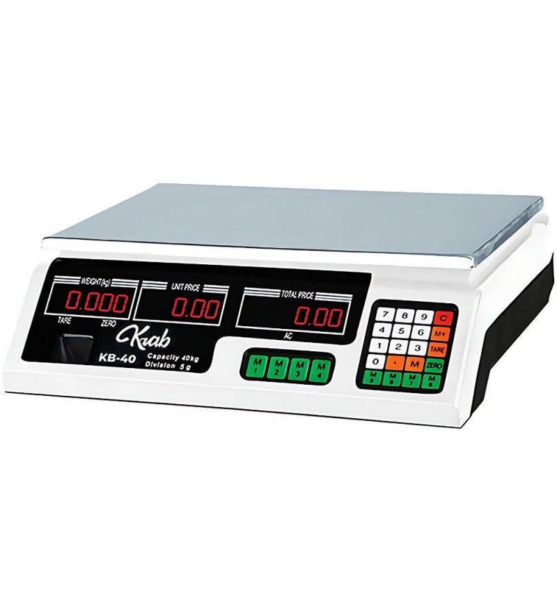 Balanza Digital Comercial Krab KBBDC40 40Kg/Bivolt - Blanco