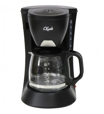 Cafetera Krab KBCE600 600mL/600W/6Tazas/220V-60Hz - Negro