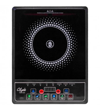 Cocina Eléctrica Krab Infrarroja KBCI20 con 2000W/LED/110V - Negro