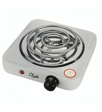 Cocina Eléctrica Krab KBCE1001 con 1 Hornalla 1000W/5 Temp/110V - Blanco