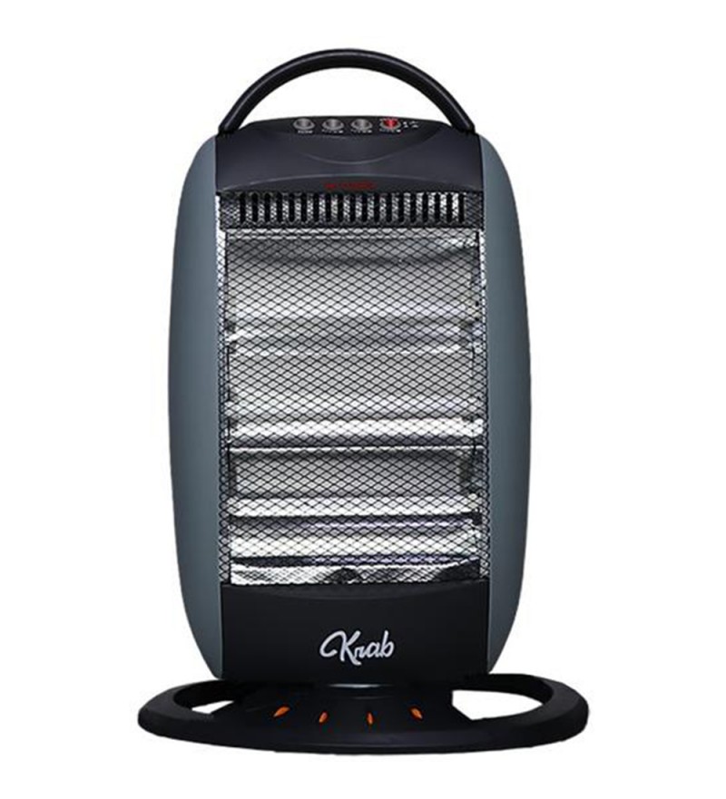  Estufa Electrico Krab KBEO1200 Quartzo Oscilante 1200W 220v - Negro