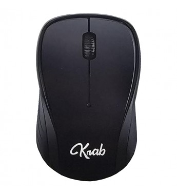 Mouse Krab Wireless KBMI12 1600DPI USB 2.4Ghz - Negro