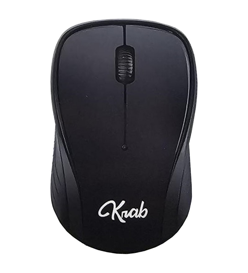 Mouse Krab Wireless KBMI12 1600DPI USB 2.4Ghz - Negro