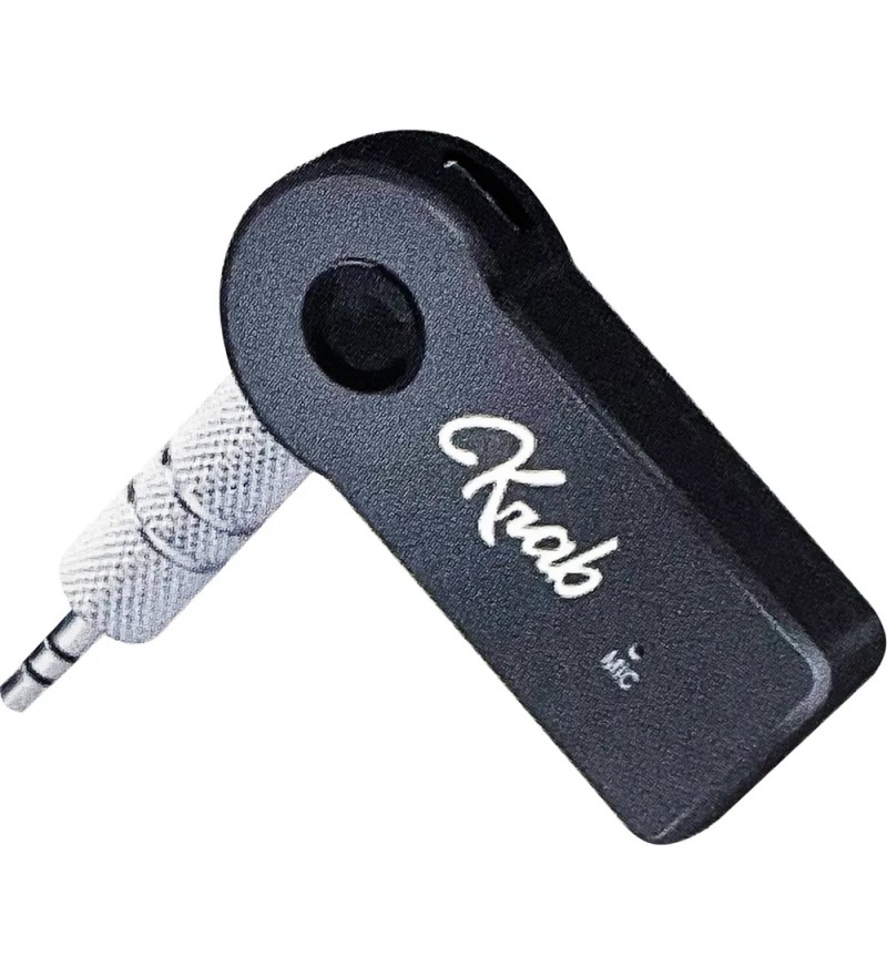 Receptor de Audio Bluetooth KRAB Kbra35 con Jack 3.5mm/Micrófono - Negro 