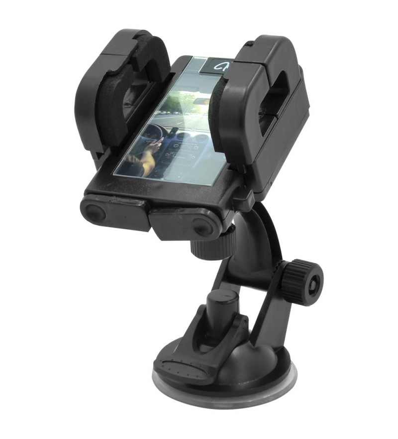 Soporte Universal Krab KB200 Flex con apertura horizontal de hasta 12cm - Negro