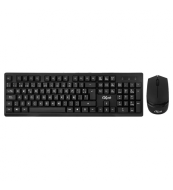 Teclado + Mouse Krab KBKTM15 1600DPI Bluetooth (Español) - Black
