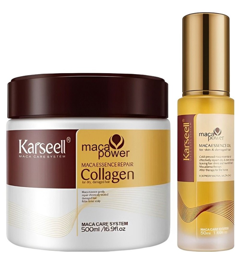 Kit Mascara Karseell Maca 500 mL + Aceite Maca 50mL