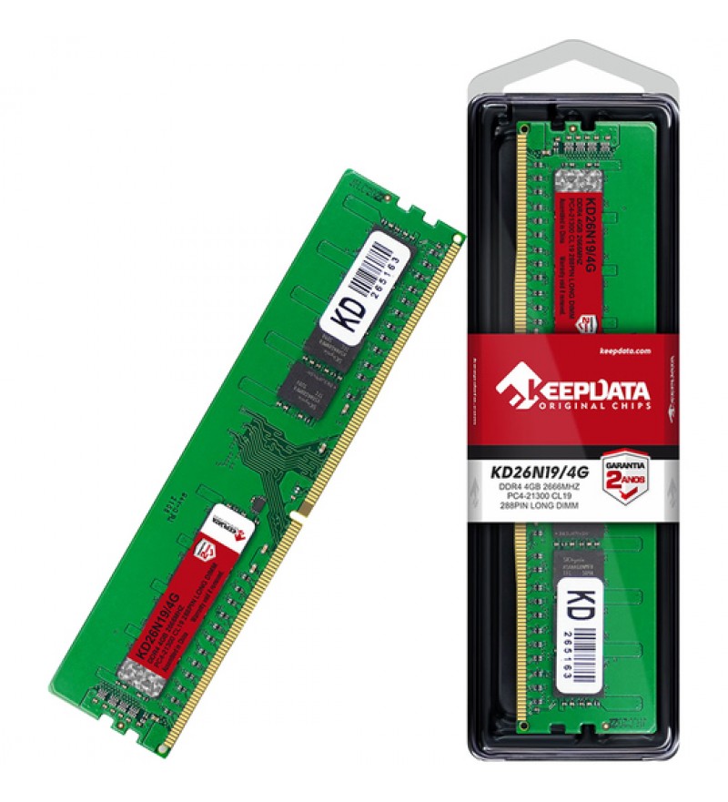Memoria RAM para PC Keepdata KD26N19/4G de 4GB DDR4/2666MHz - Verde