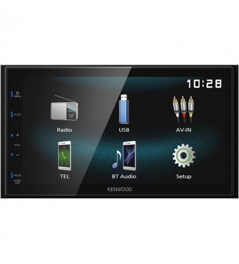 Reproductor MP4 Automotriz Kenwood DMX120BT Pantalla de 6.8" con Bluetooth/USB - Negro
