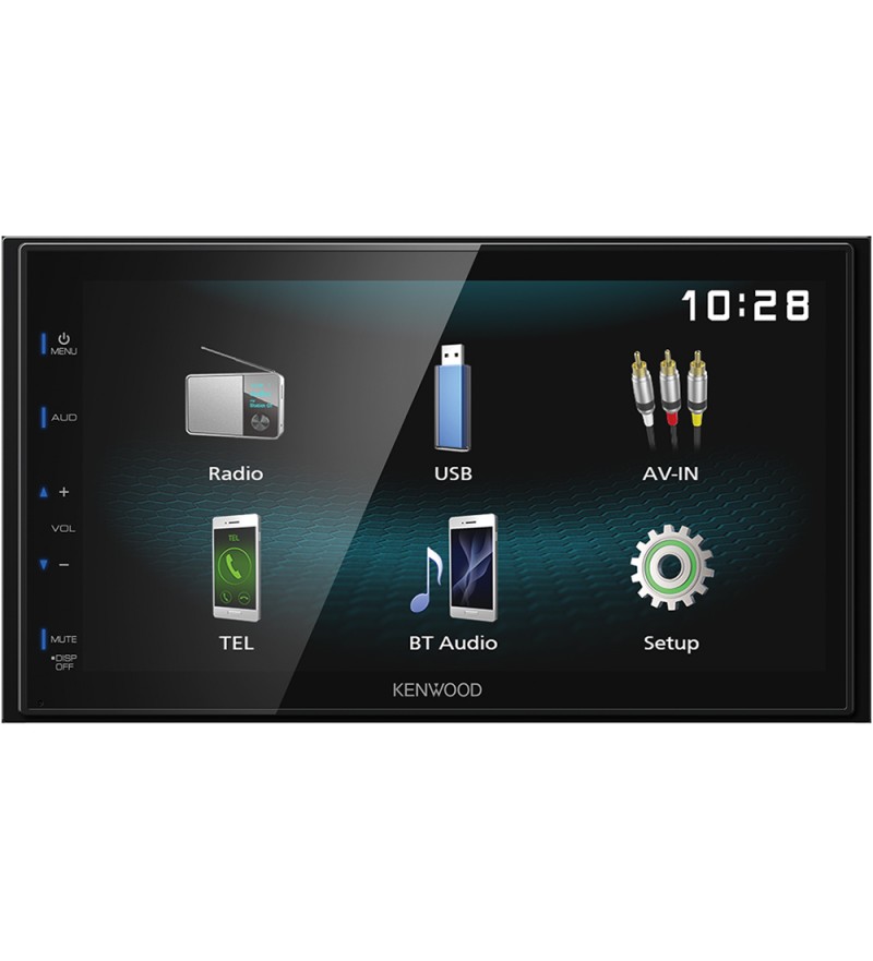 Reproductor MP4 Automotriz Kenwood DMX120BT Pantalla de 6.8" con Bluetooth/USB - Negro