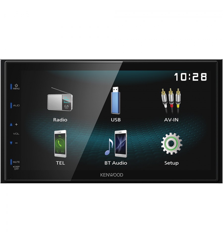 Reproductor MP4 Automotriz Kenwood DMX120BT Pantalla de 6.8" con Bluetooth/USB - Negro