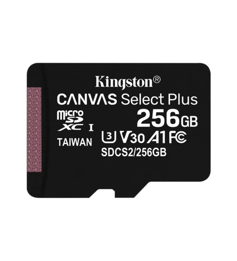 Tarjeta microSD Kingston Canvas Select Plus SDCS2/256GB de 256GB - Negro
